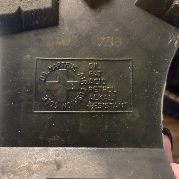 Dr. Martens Women's Dark Burgundy Leather Platform Lace-Up Boots - Picture 5 of 5